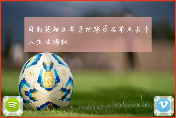 目前英超还单身的球员名单及其个人生活揭秘