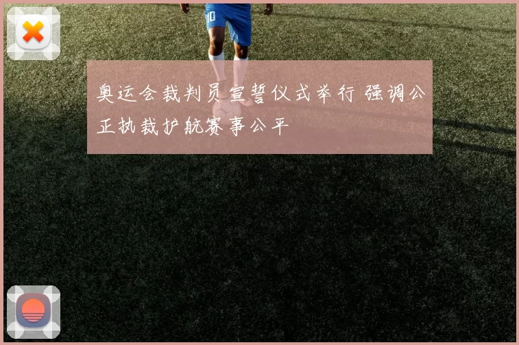 奥运会裁判员宣誓仪式举行 强调公正执裁护航赛事公平