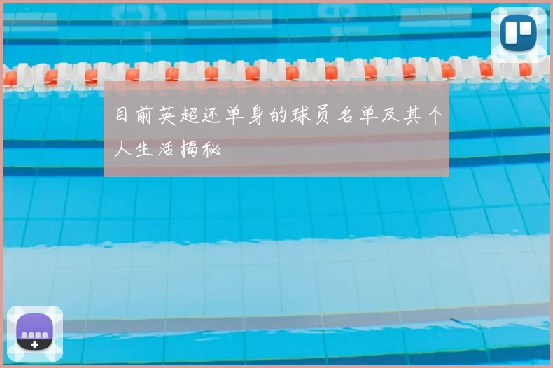 目前英超还单身的球员名单及其个人生活揭秘